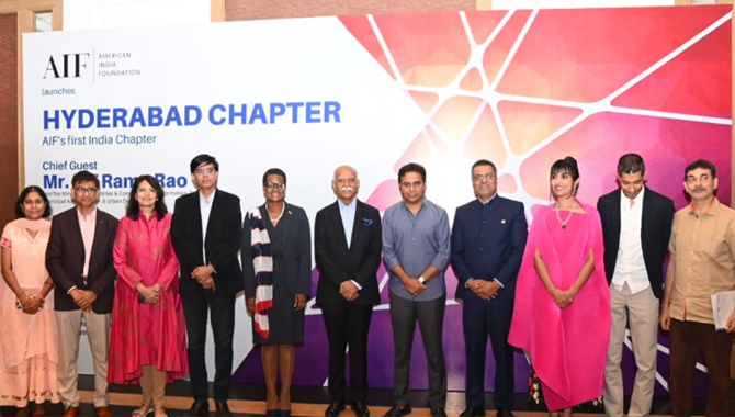 అమెరికన్ ఇండియా ఫౌండేషన్‌ను ప్రారంభించిన మంత్రి కేటీఆర్