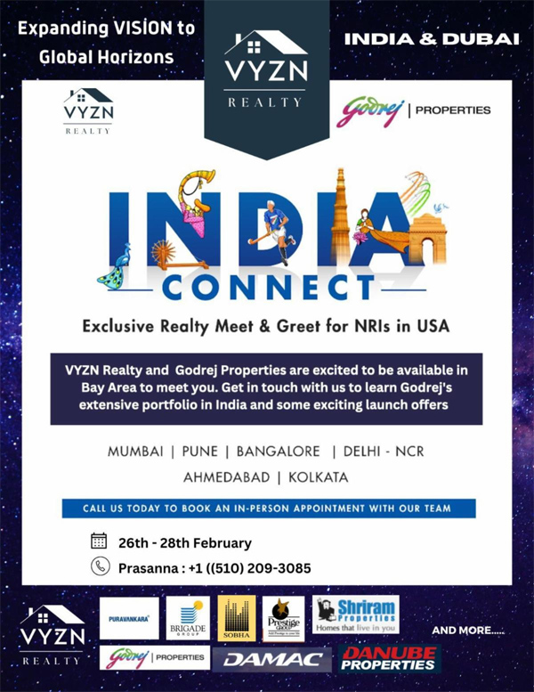 India Connect – Realty Meet & Greet for NRIs by VYZN Realty