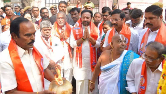 అఖండ జ్యోతియాత్రను ప్రారంభించిన కేంద్ర మంత్రి కిషన్ రెడ్డి