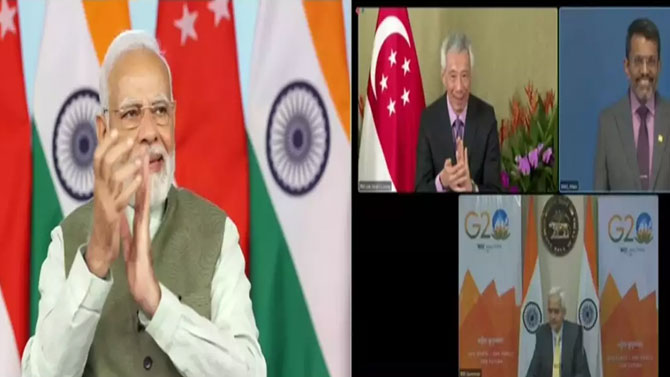 సింగపూర్ పేనౌ, యూపీఐ కనెక్టివిటీ ఆవిష్కరణ