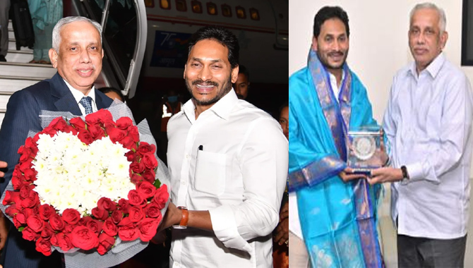 నూతన గవర్నర్ నజీర్ కు సీఎం జగన్ స్వాగతం