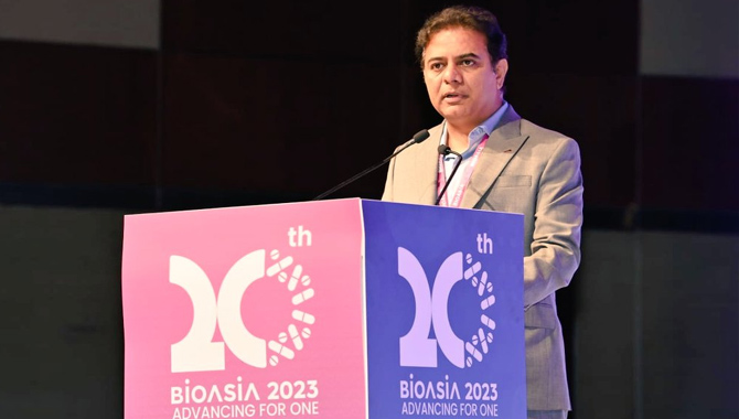 బయో ఏషియా సదస్సును ప్రారంభించిన మంత్రి కేటీఆర్