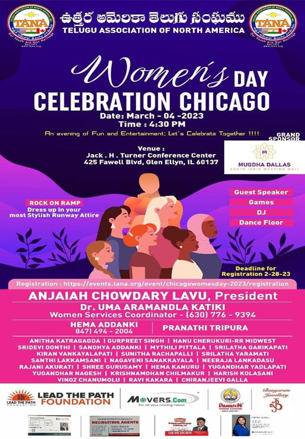 TANA Women’s Day Celebration Chicago on 4 Mar 2023