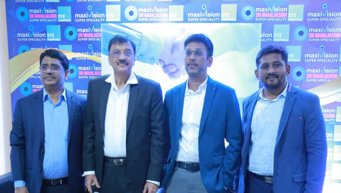 జాయింట్ వెంచర్ ప్రకటించిన  మాక్సివిజన్ ఐ హాస్పిటల్స్ & శ్రీ మహాలక్ష్మి ఐ హాస్పిటల్స్