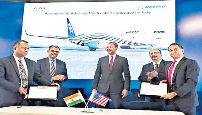 బోయింగ్ తో జీఎంఆర్ ఒప్పందం