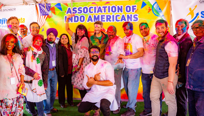 AIA Celebrates Holi Fest in a grand way in California