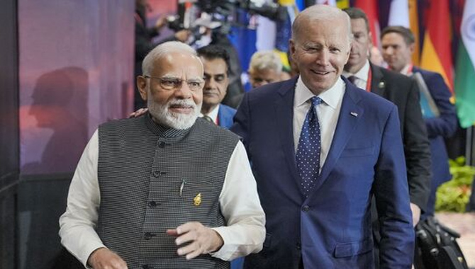 ప్రధాని నరేంద్ర మోదీకి జో బైడెన్ ఆతిథ్యం ! ప్రధాని నరేంద్ర మోదీకి జో బైడెన్ ఆతిథ్యం !