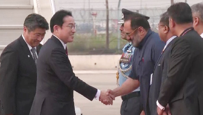 భారత్ చేరిన జపాన్ ప్రధాని కిషిదా.. మోదీతో కీలక భేటీ