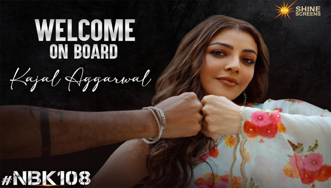 నందమూరి బాలకృష్ణ, ‘#NBK108 షూటింగ్‌లో జాయిన్ అయిన కాజల్ అగర్వాల్