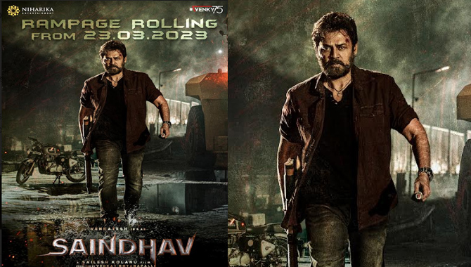 విక్టరీ వెంకటేష్  ప్రతిష్టాత్మక ప్రాజెక్ట్ ‘సైంధవ్’ రెగ్యులర్ షూటింగ్ రేపటి నుంచి ప్రారంభం