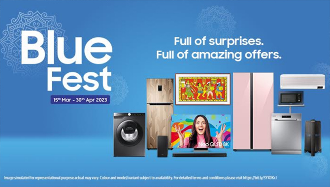 Samsung ‘Blue Fest’ 2023 is Here with New Designs in Refrigerators, Launch of Bespoke Microwave, Special Offers on Premium TVs & More
