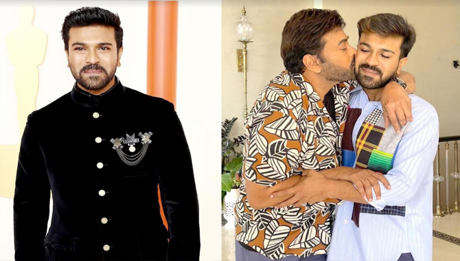 పుత్రోత్సహంతో మెగా స్టార్ చిరంజీవి