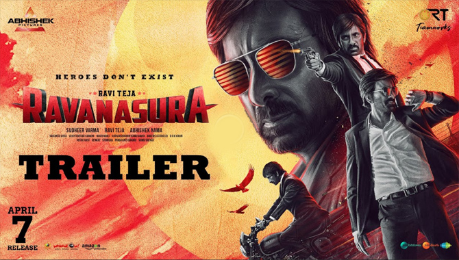Ravi Teja, Sudheer Varma Ravanasura Theatrical Trailer is out now