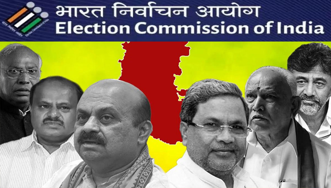 కర్నాటక ఎన్నికలకు మోగిన నగారా..! పార్టీల బలాబలాలేంటి..?