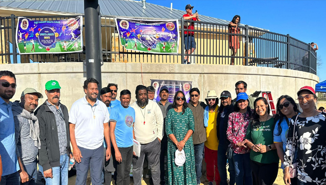 నాటా కన్వెన్షన్ మహిళల త్రో బాల్ టోర్నమెంట్ దిగ్విజయం