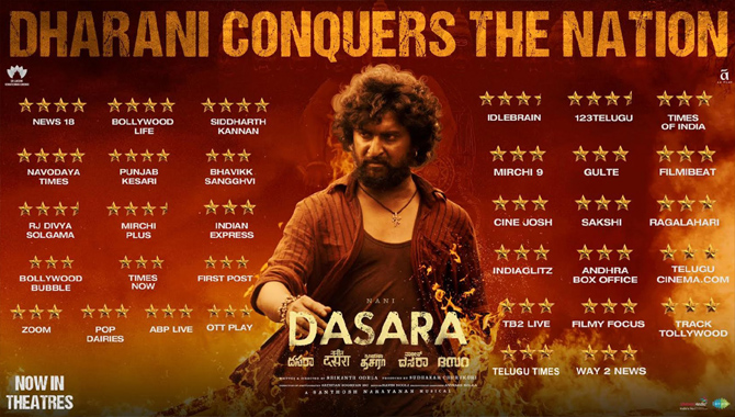 వరల్డ్ వైడ్‌గా ఫస్ట్ డే 21.00 కోట్ల షేర్! అమెరికాలో వన్ మిలియన్ డాలర్స్ క్రాస్ చేసిన దసరా..