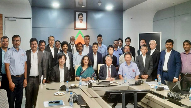 Consul General of Japan, Representatives of JETRO and Sri City Japanese Companies‘ Association had a Joint Meeting with AP Govt