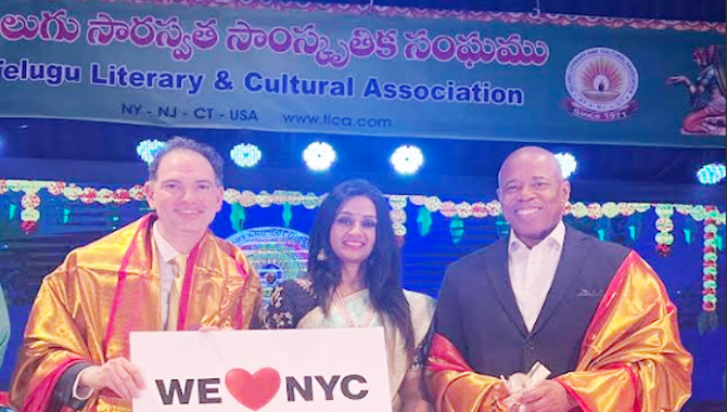Grand Annual Ugadi Celebrated by TLCA Attended by NYC Mayor Hon. ERIC Adams & Dy Commissioner Dilip Chauhan