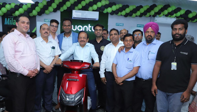 Quantum Energy’s Revolutionary EV 2-Wheelers Roll into Delhi with the Grand Opening of its First Showroom