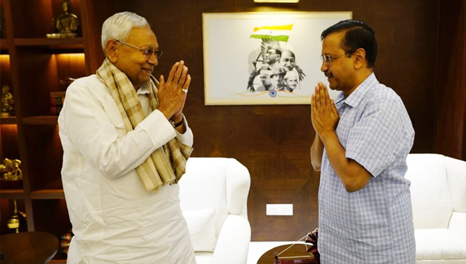 కేజ్రీవాల్‌తో భేటీ వెనుక నితీశ్ ఆలోచన అదేనా?