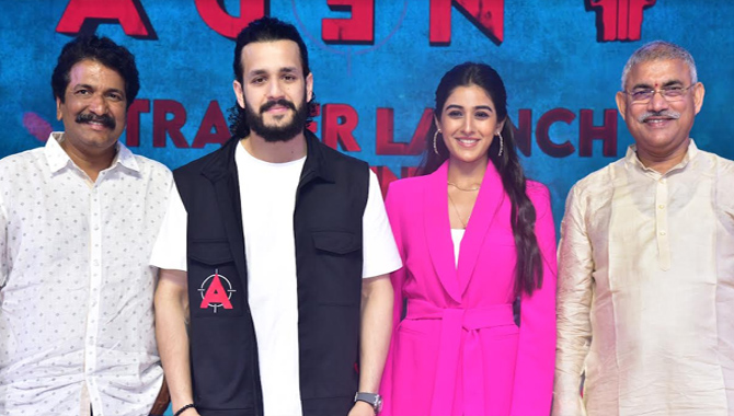 Agent Theatrical Trailer Launch in Kakinada