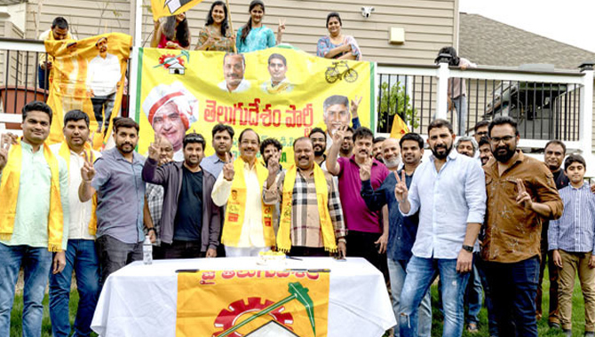 Chandrababu Birthday Celebrations in Washington DC