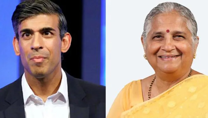 నా కుమార్తె వల్లే రిషి సునాక్ ప్రధాని అయ్యారు : సుధామూర్తి ఆసక్తికర వ్యాఖ్యలు