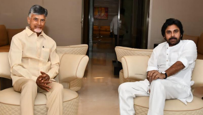 చంద్రబాబుతో పవన్ కల్యాణ్ భేటీ..! సీట్ల సర్దుబాటు కొలిక్కి వచ్చినట్లేనా..?