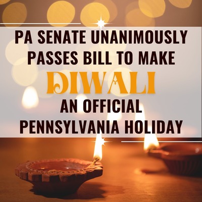 దీపావళిని అధికారిక సెలవుగా ప్రకటించిన పెన్సిల్వేనియా
