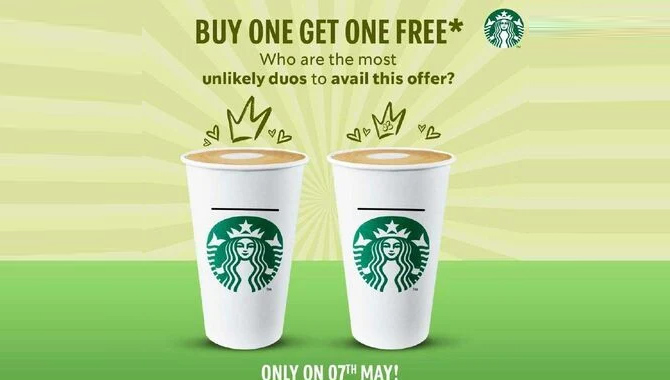 Tata Starbucks announces an irresistible Buy One Get One Free Offer on 7th May 2023!