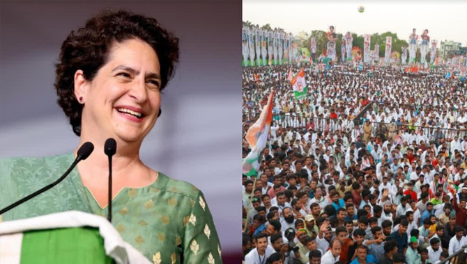 తెలంగాణపై కాంగ్రెస్ ఫోకస్..! మల్కాజిగిరి నుంచి ప్రియాంక గాంధీ పోటీ..!?