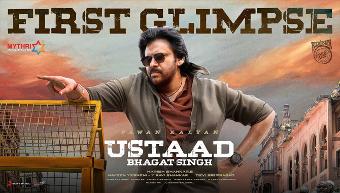 Pawan Kalyan-Harish Shankar’s Ustaad Bhagat Singh massive first glimpse launched
