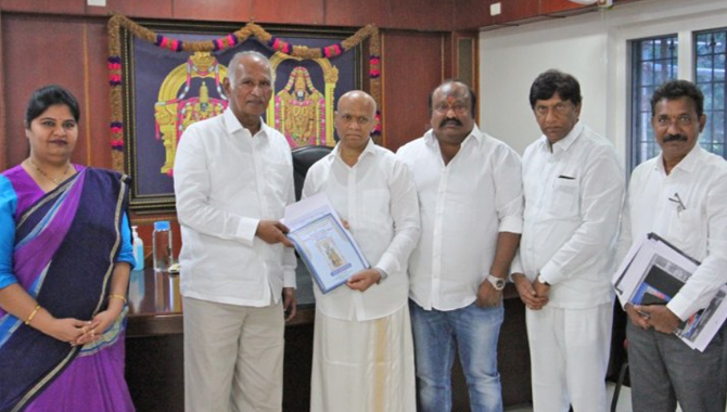 మే 31న కరీంనగర్ లో శ్రీవారి ఆలయ నిర్మాణానికి భూమి పూజ