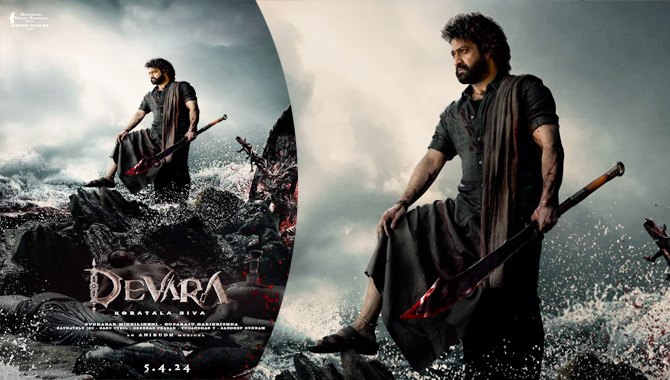 మ్యాన్ ఆఫ్ మాసెస్ ఎన్టీఆర్ బర్త్ డే సందర్భంగా NTR#30 ఫస్ట్ లుక్.. ‘దేవర’