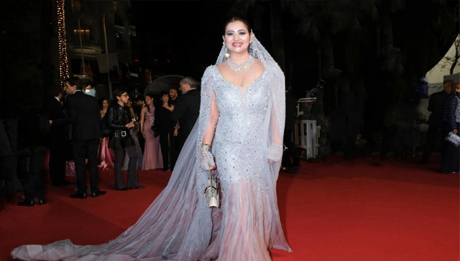 Industrialist-Philanthropist Sudha Reddy Makes A Show Stopping Statement On Day 1 At Cannes 2023