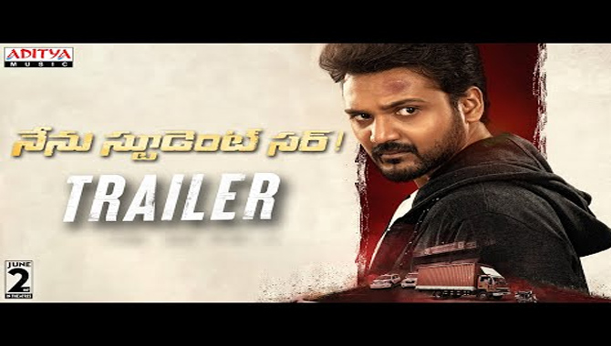 Bellamkonda Ganesh s Nenu Student Sir! Theatrical Trailer Bellamkonda Ganesh Rakhi Uppalapati Naandhi Satish Varma Sv2 Entertainments Nenu Student Sir Theatrical Trailer