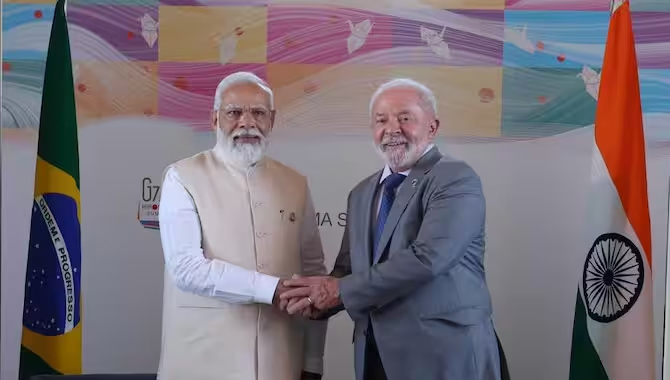 బ్రెజిల్ అధ్యక్షుడితో ప్రధాని మోదీ భేటీ