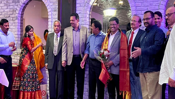 NRIs Felicitates to Madhu Tata in New York