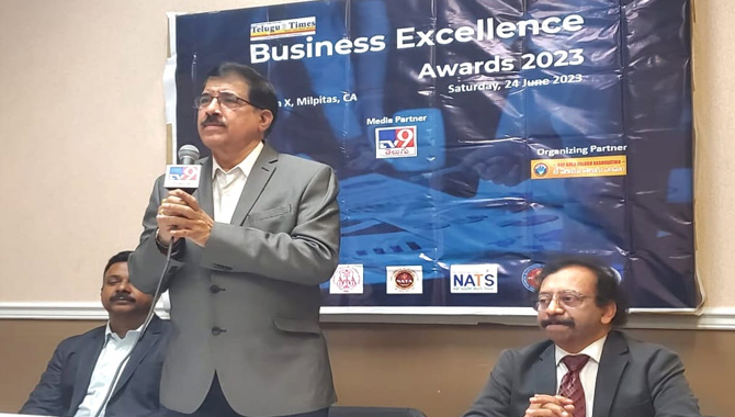 తెలుగు బిజినెస్ కమ్యూనిటీ కోసం బిజినెస్ అవార్డ్స్ : తెలుగు టైమ్స్ ఎడిటర్ వేంకట సుబ్బా రావు