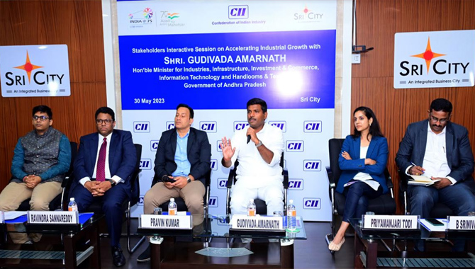 AP Industries Minister Visits Sri City