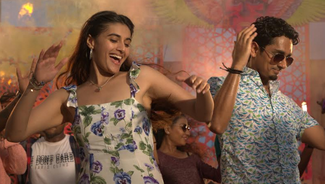 Rainbow Chivarey, an energetic dance number from Siddharth, Divyansha Kaushik’s Takkar, launched