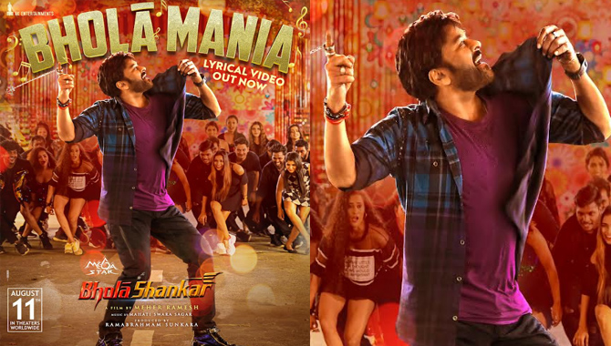 Chiranjeevi Bholaa Shankar 1st Song Bholaa Mania Lyrical is out now