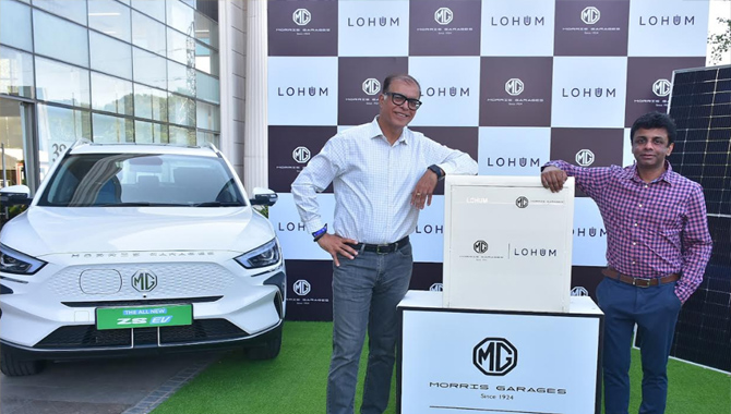 MG Motor India and LOHUM Collaborate for ‘Second Life’ EV Battery Solution