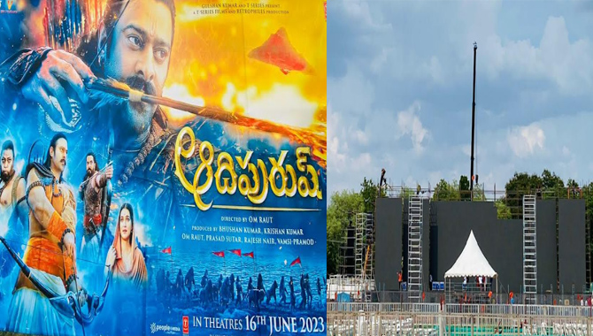 Adipurush getting bigger and bigger; huge arrangements for pre-release event  in Tirupati