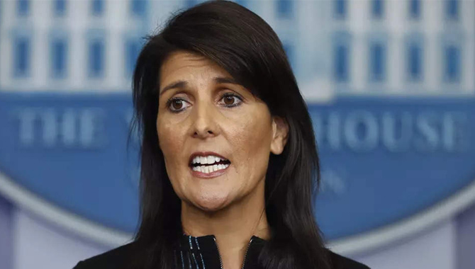 భారత్ పై వివాదాస్పద వ్యాఖ్యలు చేసిన నిక్కీ హేలీ భారత్ పై వివాదాస్పద వ్యాఖ్యలు చేసిన నిక్కీ హేలీ