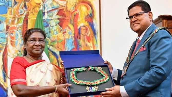 రాష్ట్రపతి ద్రౌపదీ ముర్ముకు అత్యున్నత పురస్కారం