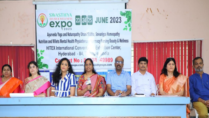ఈ నెల 23 నుంచి 25 వరకు స్వాస్థ్య ఆయుష్ & వెల్ నెస్ ఎక్స్ పో 2023 ఈ నెల 23 నుంచి 25 వరకు స్వాస్థ్య ఆయుష్ & వెల్ నెస్ ఎక్స్ పో 2023