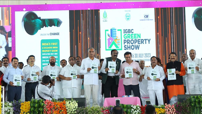 KTR unveils brochure for India’s First Exclusive Green Property Show