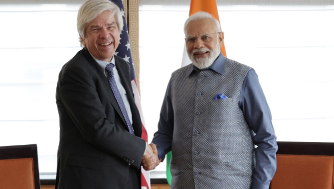 అమెరికా పర్యటనలో మోదీ బిజీబిజీ ..పలువురు ప్రముఖులతో సమావేశం