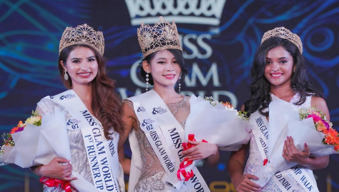 Belgium’s Zomky Tenzin won the Manappuram SAJ Miss Glam World 2023
